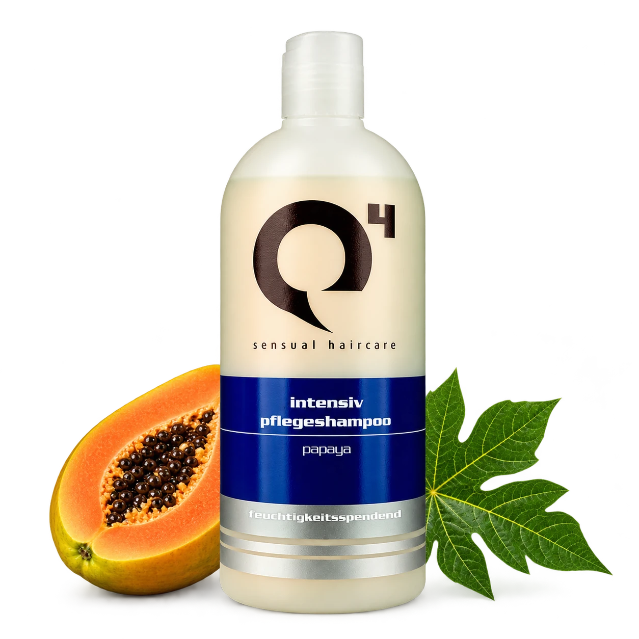 Q4 Intensiv Pflegeshampoo Papaya 500ml
